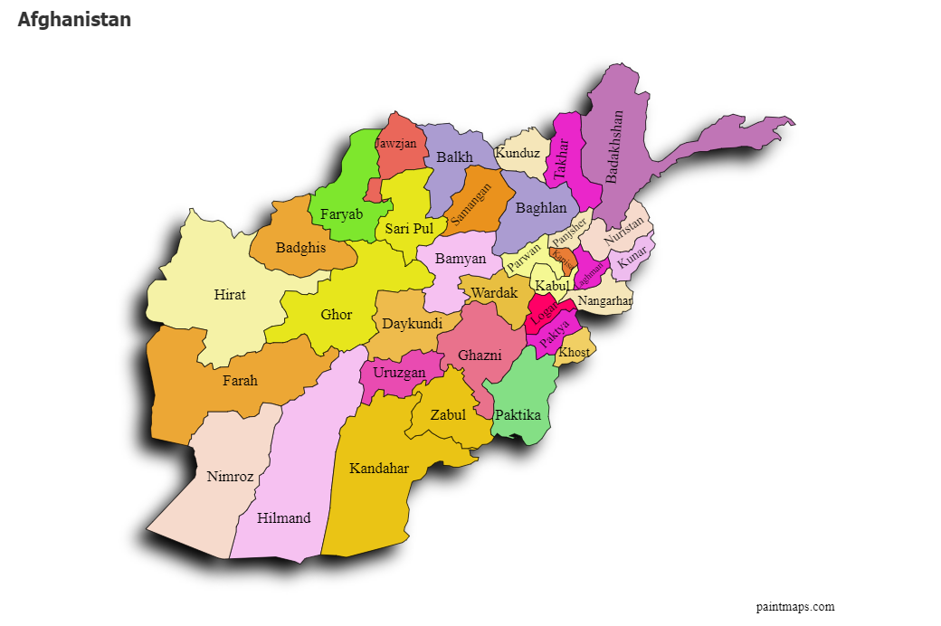Afghanistan Map