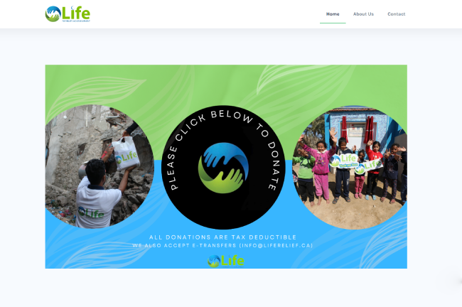 Life For Relief Website