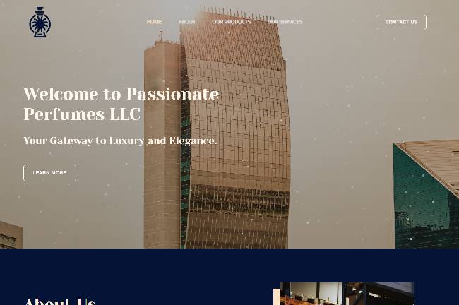 Passionate Perfumes Home Website