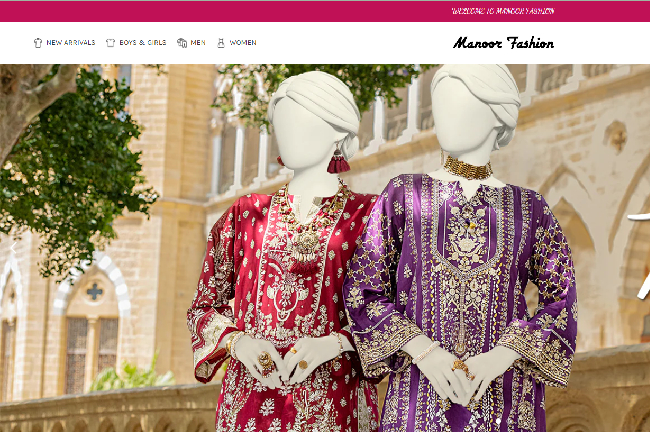 Manoor Fashion Website