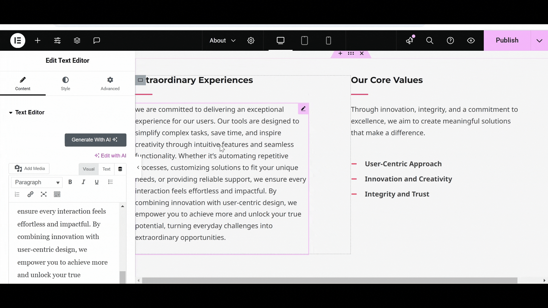 Elementor AI